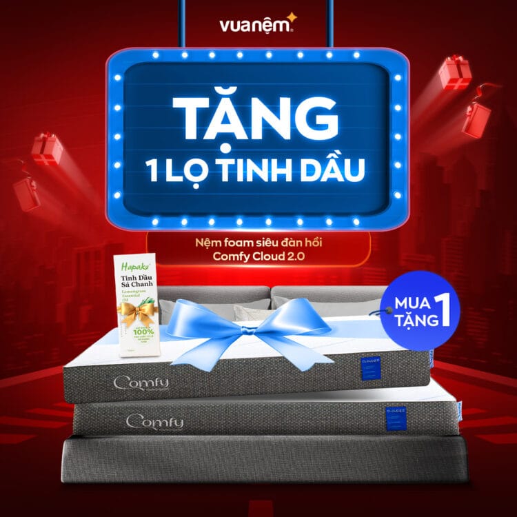 Nệm foam siêu đàn hồi Comfy Cloud 2.0