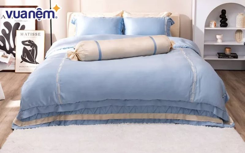 Người mệnh Mộc tuổi Dậu nên chọn chăn ga màu xanh