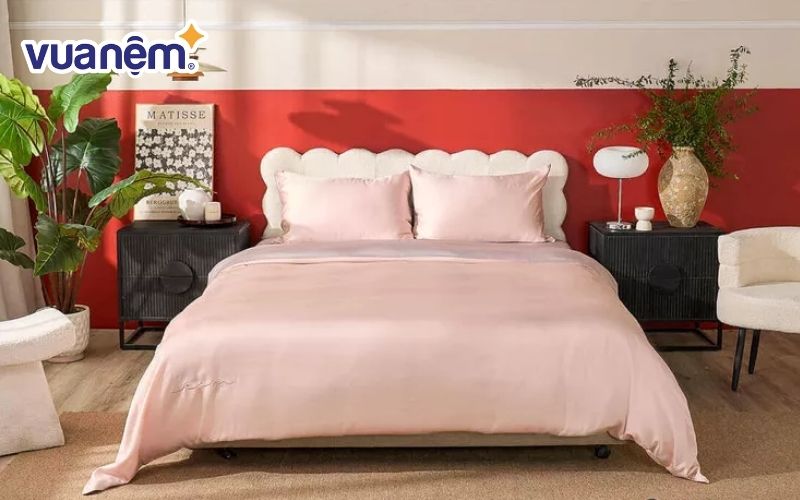 Chăn ga gối màu hồng mệnh Hỏa phù hợp với người tuổi Giáp Tuất