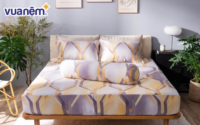 Bộ chăn ga Amando Bliss làm từ 100% Tencel mang đến giấc ngủ dễ chịu quanh năm