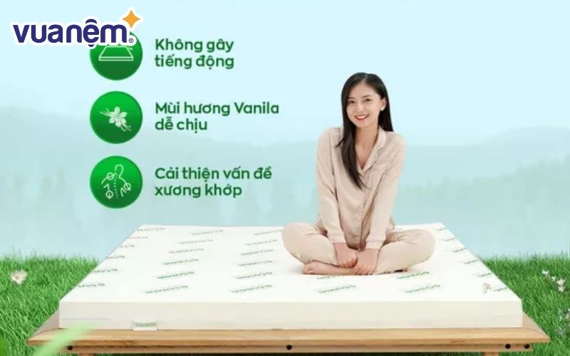 Đệm cao su Gummi Classic phù hợp với những bạn gặp vấn đề về cột sống