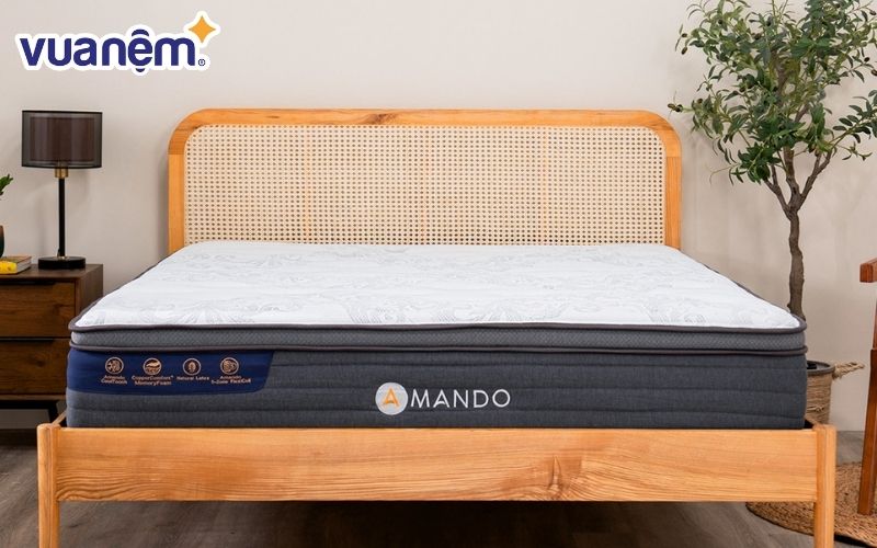 Nệm lò xo Amando Elite Grand độ dày 28cm, làm mát ngay tức khắc