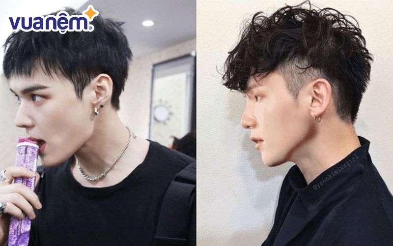 Mẫu tóc mullet nam uốn nhẹ