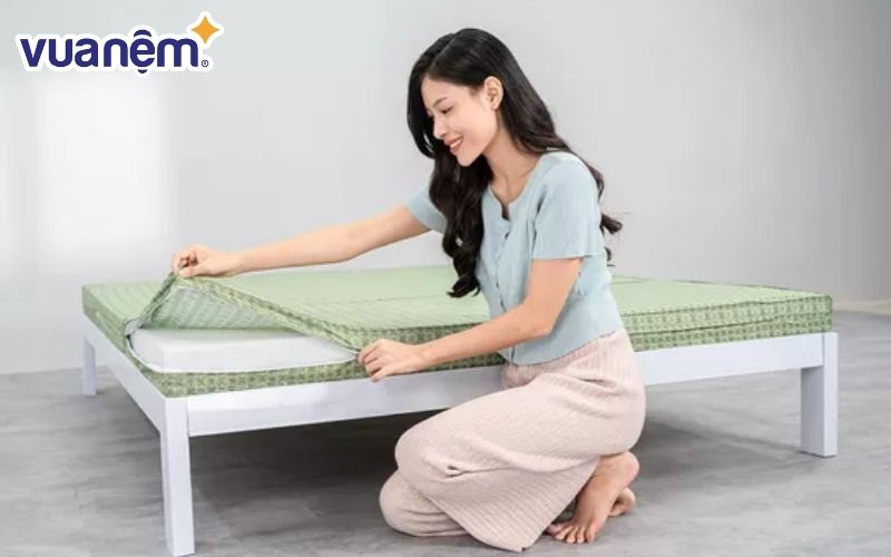 Nệm bông ép có giá thành vừa túi tiền đại đa số gia đình Việt