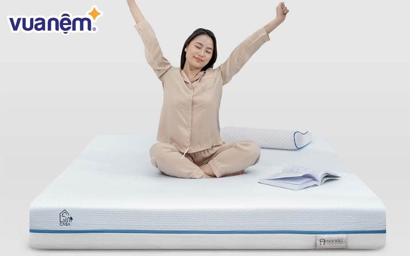 Nệm foam thư giãn Amando Cool Gel Memory Casa