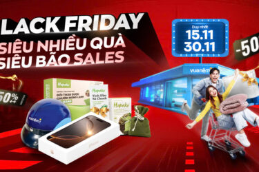 Bùng nổ Black Friday – Sale lớn nhất năm từ Vua Nệm