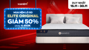 Black Friday siêu bão sale: Nệm lò xo Elite Original giảm 50%