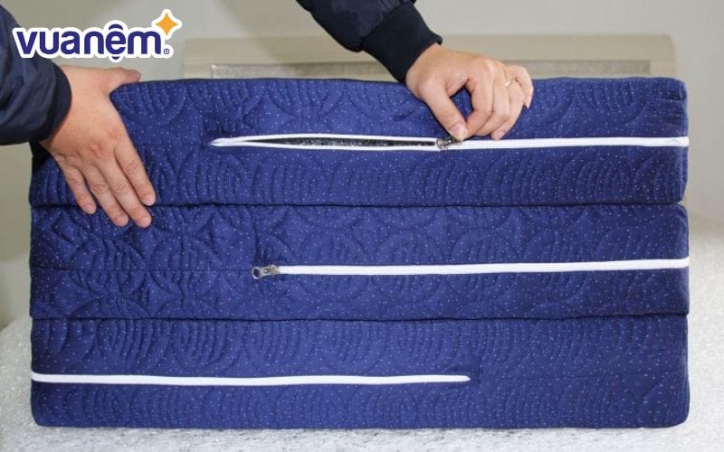 Đệm 3D Spring với thiết kế gấp khúc tiện lợi