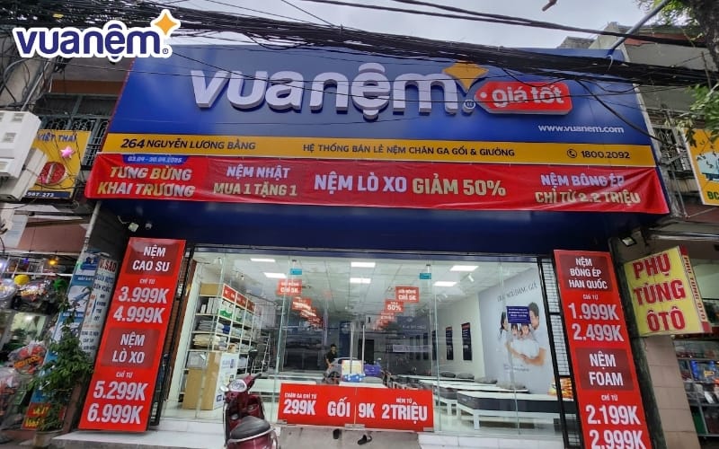 Mua nệm chính hãng tại Vua Nệm với giá cực tốt