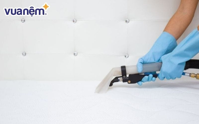 Nệm sạch như mới sau khi giặt, vệ sinh tại GFC CLEAN