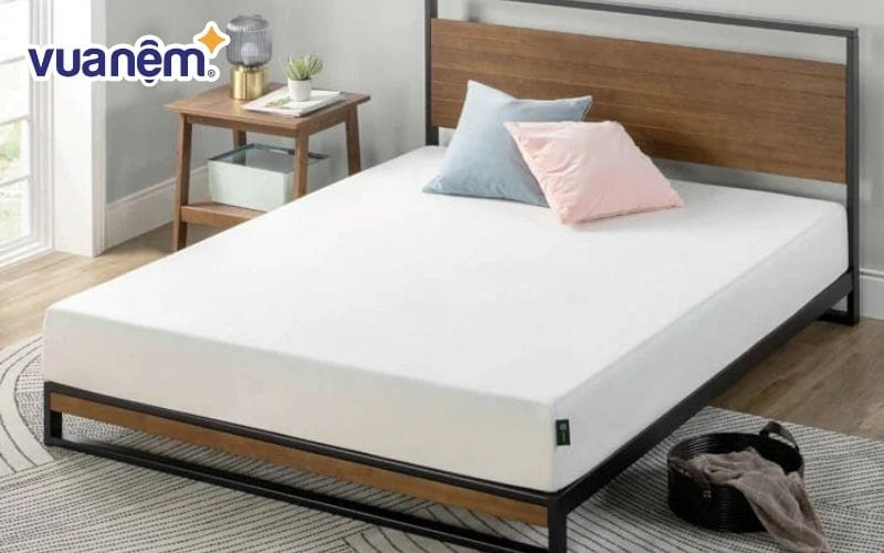 Nệm 1mx2m mang lại không gian ngủ thoải mái cho một người