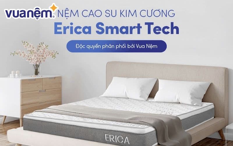 Nệm cao su tổng hợp Kim Cương Erica Smart Tech