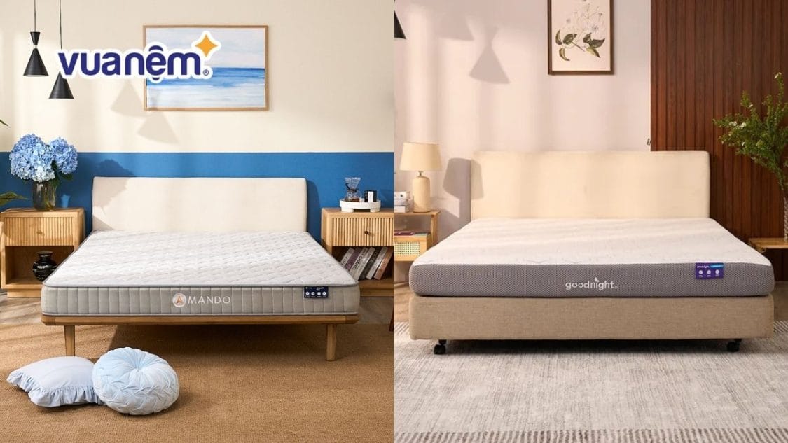 So sánh nệm lò xo và nệm memory foam: Nên mua loại nệm nào?