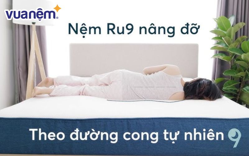 Nệm cuộn Foam Topper nâng đỡ cơ thể cho giấc ngủ dài không còn đau nhức