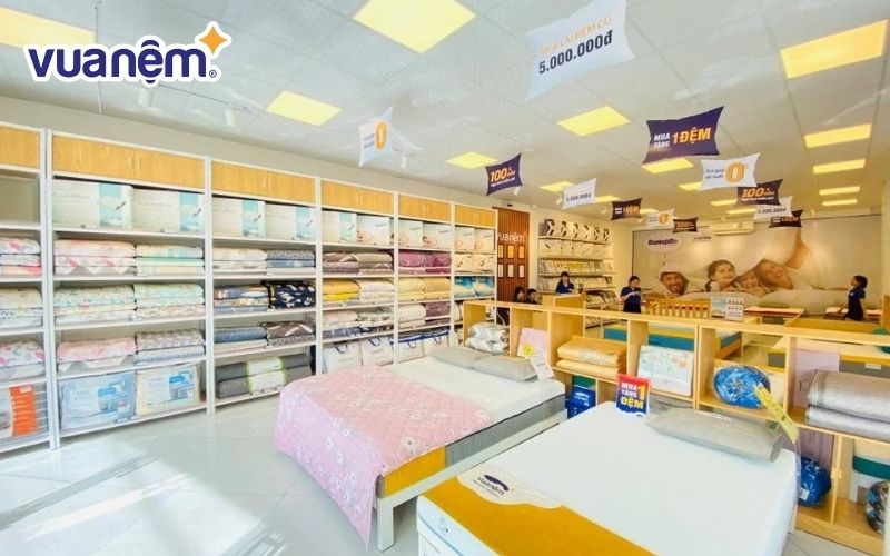 Không thiếu showroom, đại lý cung cấp nệm Liên Á