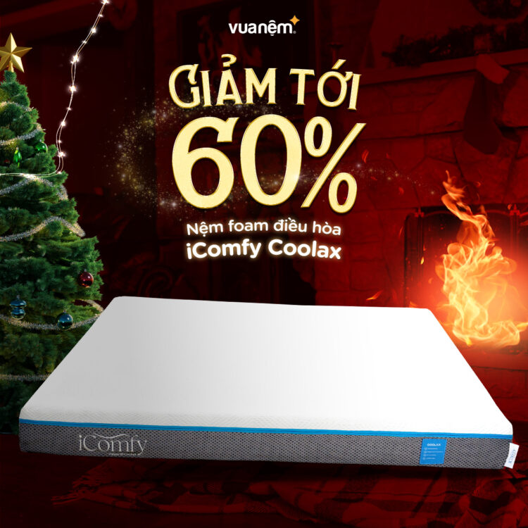 Nệm foam massage thoáng mát giảm tới 60%