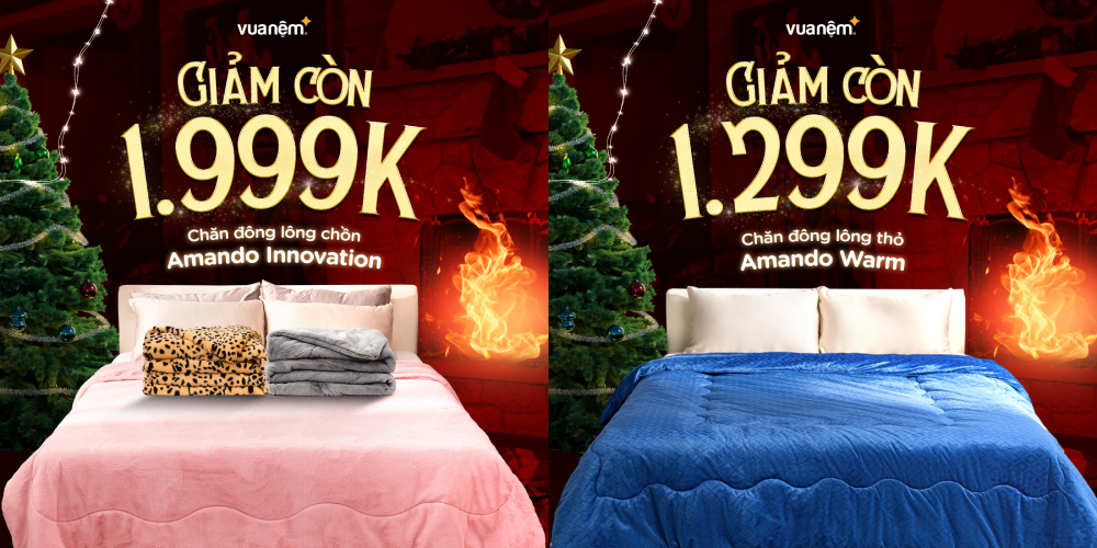 Dòng chăn đông Amando có ưu đãi giảm giá