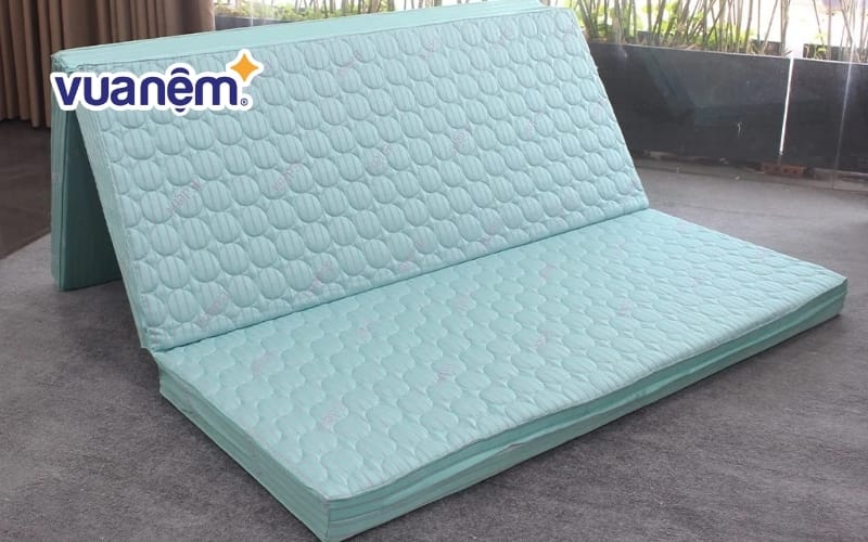 Nệm gấp gọn bông gòn lỗ