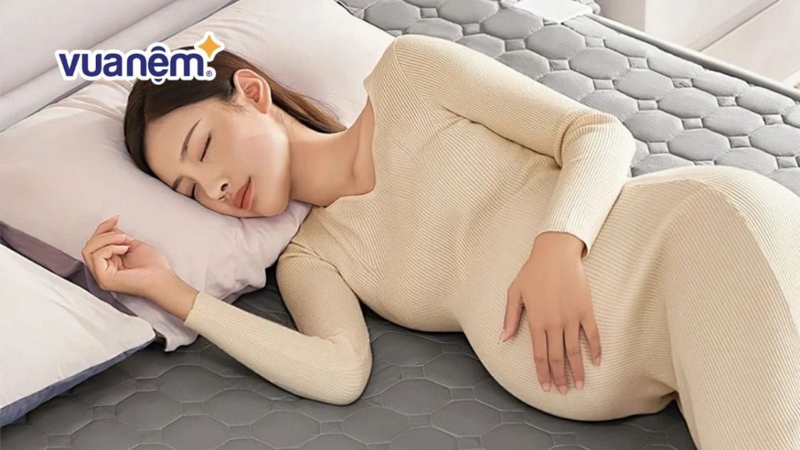 Tư thế ngủ cho bà bầu 3 tháng cuối