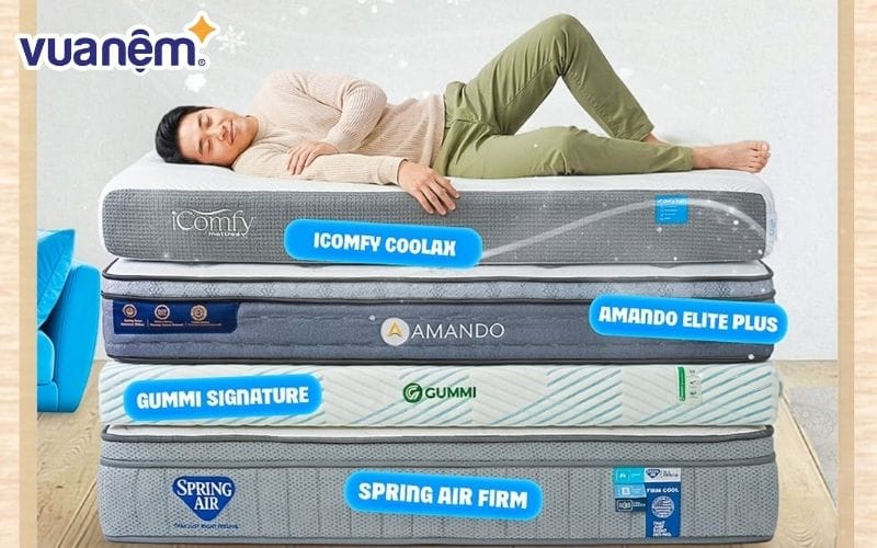 Chất liệu, thương hiệu, tính năng là những yếu tố tác động trực tiếp tới giá bán nệm
