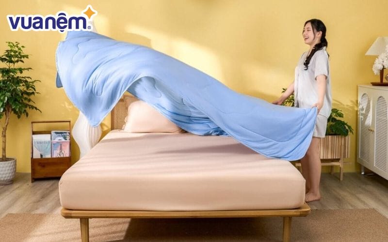 Bạn có thể bảo quản nệm foam bằng cách làm sạch chăn ga gối