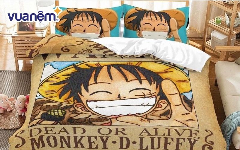 Bộ ga giường One Piece được ưa chuộng bởi các fan hâm mộ truyện tranh