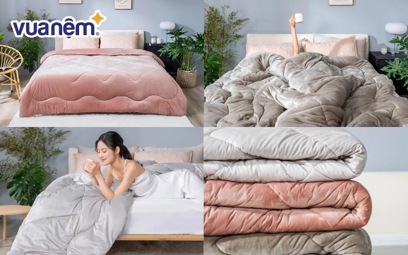 Chăn bông đẹp Amando Warm siêu giữ ấm