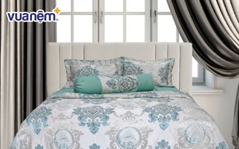 Mẫu chăn ga gấm dệt Singapore cao cấp