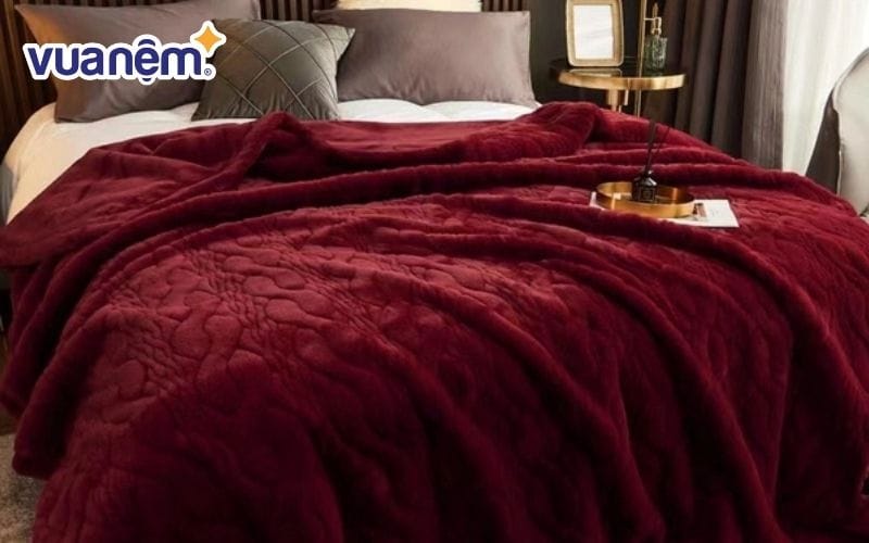 Chăn hồ ly cao cấp Lasante kèm túi