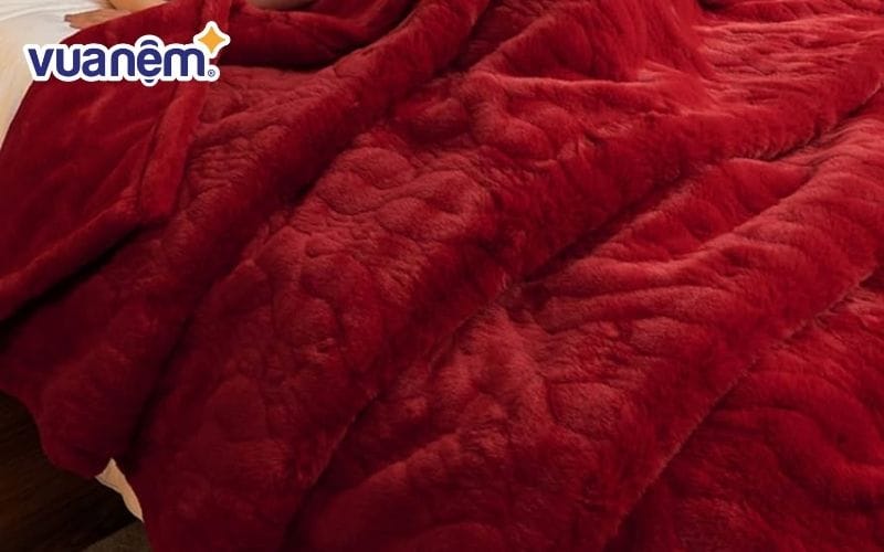 Chăn hồ ly lông cáo Nishikawa đơn sắc