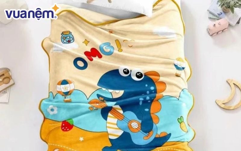 Mẫu chăn lông tuyết cho bé Hin Bedding