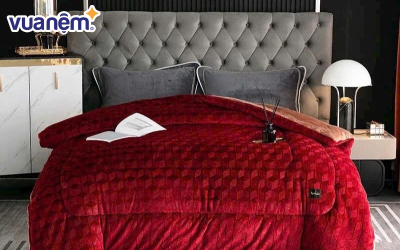 Mẫu chăn nhung tuyết lông thỏ