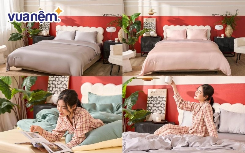 Bộ chăn ga tencel Goodnight Luxsilk cao cấp