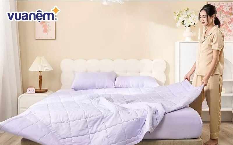 Mẫu chăn ga gối tencel Goodnight Airlux cao cấp