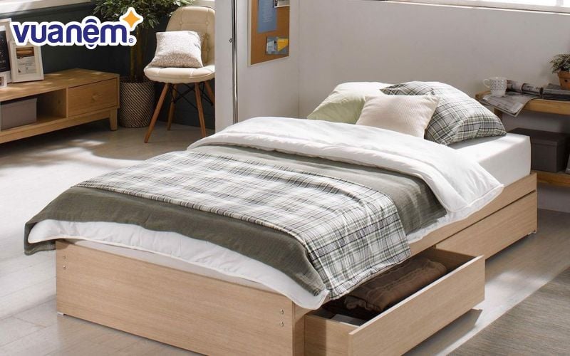 Giường đơn 120 x 200cm mang lại sự thoải mái cho người sử dụng