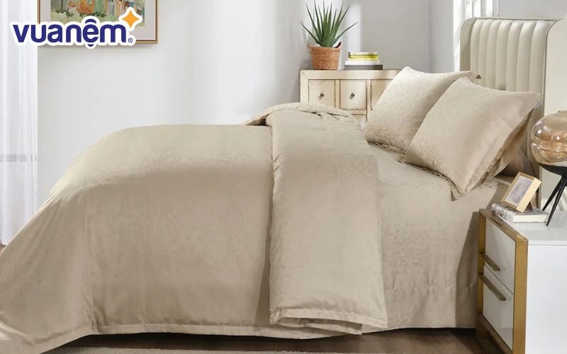 Bộ ga nệm 1mx2m NEUTRAL HARMONY Wood fibers Jacquard