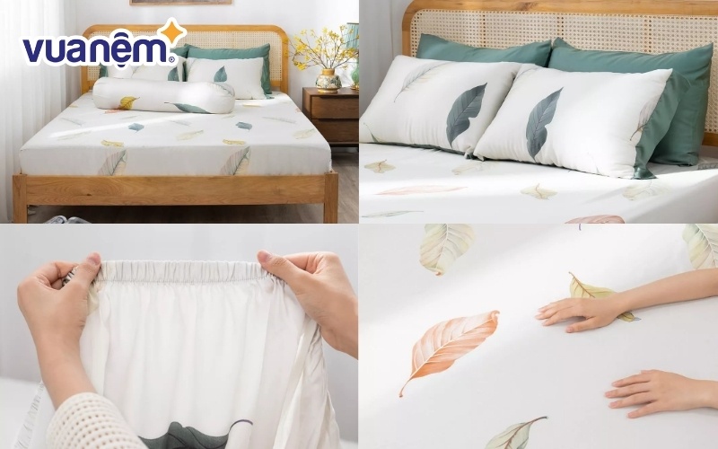 Bộ ga chun tencel Amando Bliss 4 chi tiết