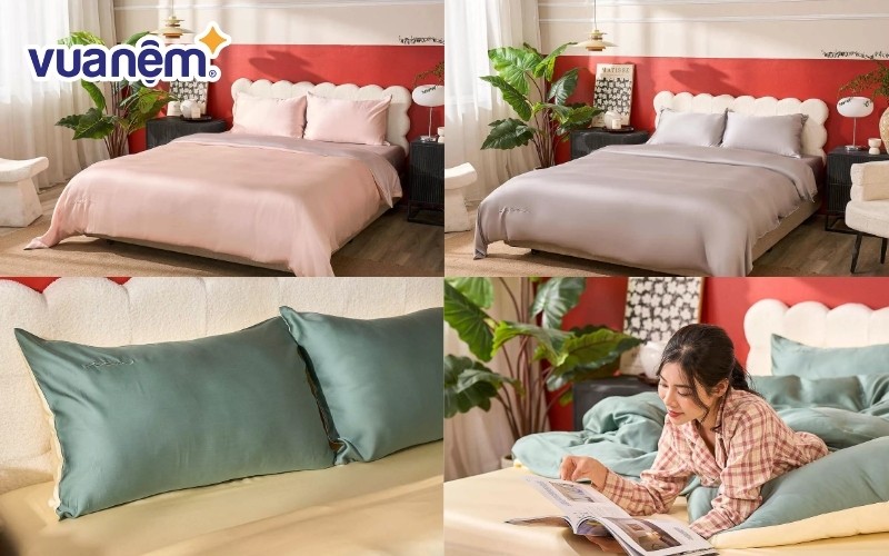 Bộ ga gối tencel cao cấp Goodnight Luxsilk