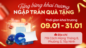 Tưng bừng khai trương cửa hàng Vua Nệm Tây Ninh – Giá sốc quà hời