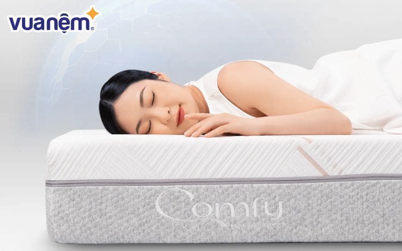 Nệm foam làm mát, kháng khuẩn nâng đỡ 5 vùng Comfy Lux 1.0