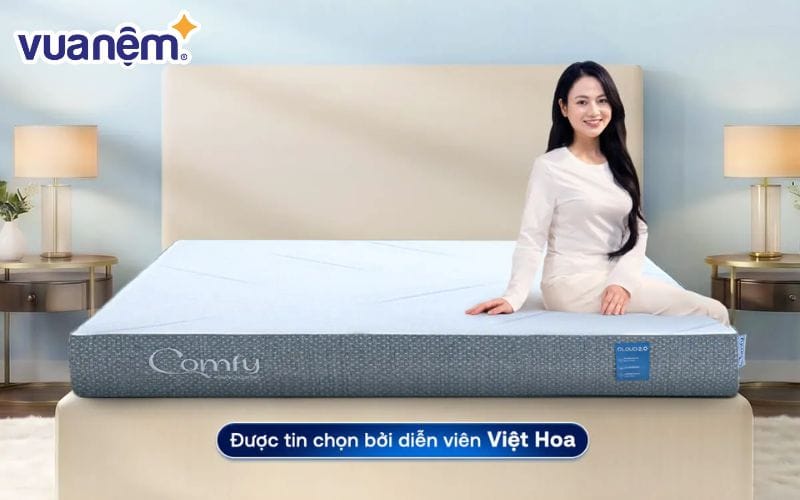 Nệm foam Comfy Cloud 2.0 siêu đàn hồi