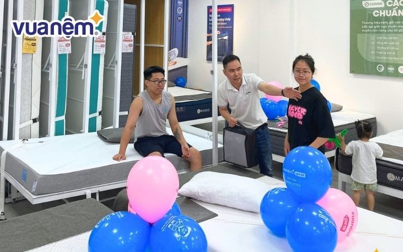Mua nệm kháng khuẩn chất lượng cao tại hệ thống Vua Nệm