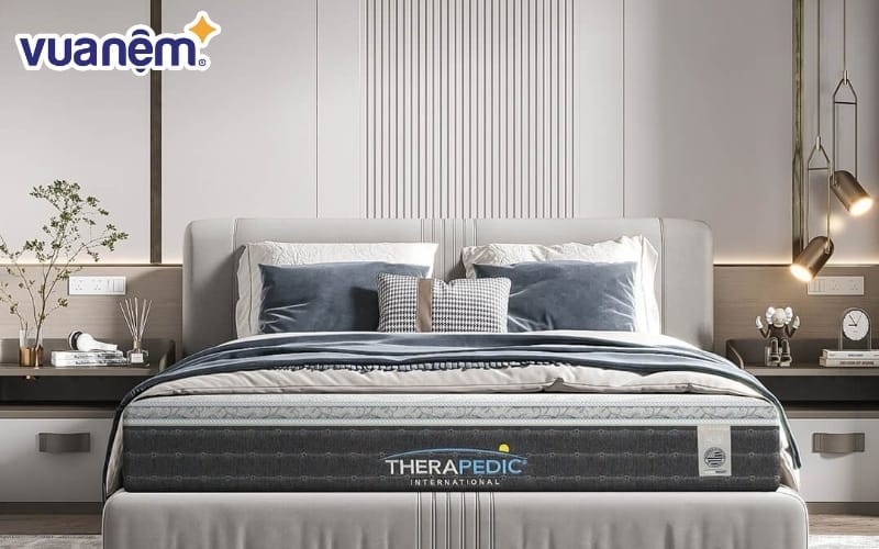 Nệm lò xo Therapedic được sản xuất bằng công nghệ hiện đại