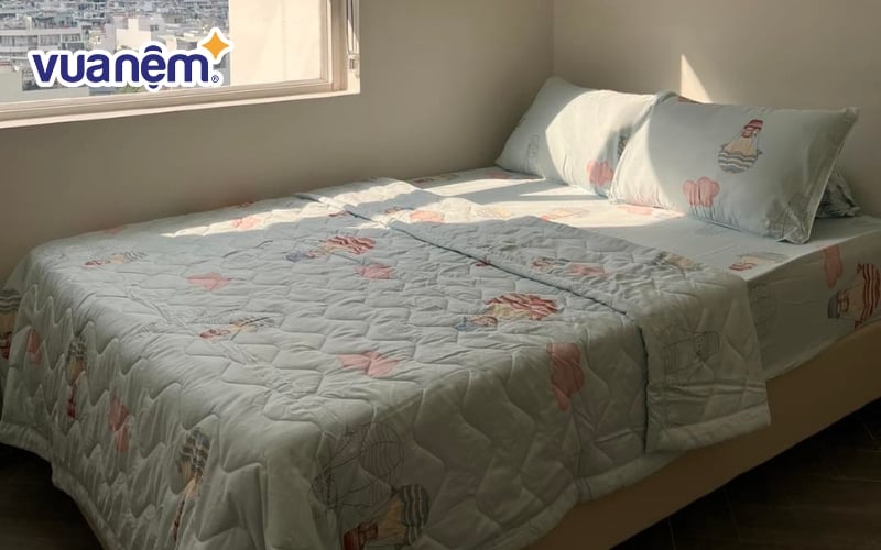 Diễm Hằng với nhiều loại chăn drap gối nệm bông ép uy tín