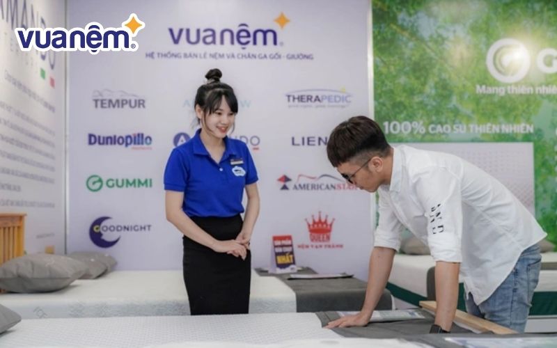 An tâm sắm nệm chất lượng tại Vua Nệm