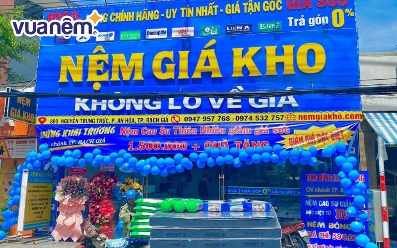 Nệm Giá Kho - Cung cấp nệm cao su non Rạch Giá