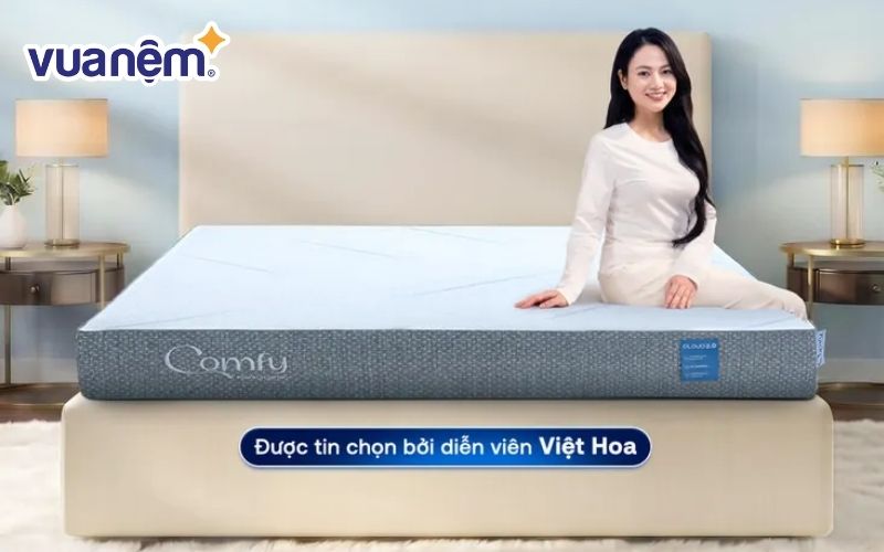 Nệm foam Comfy Cloud 2.0 siêu đàn hồi