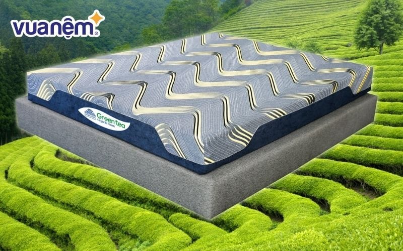 Nệm foam trà xanh Kim Cương