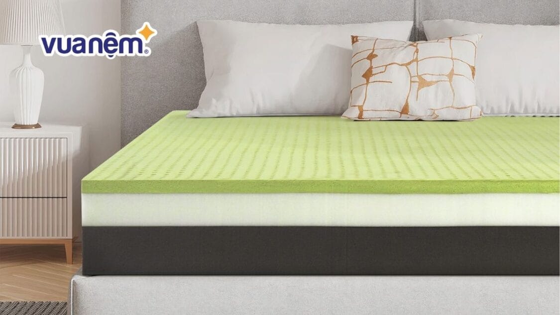 nệm foam trà xanh