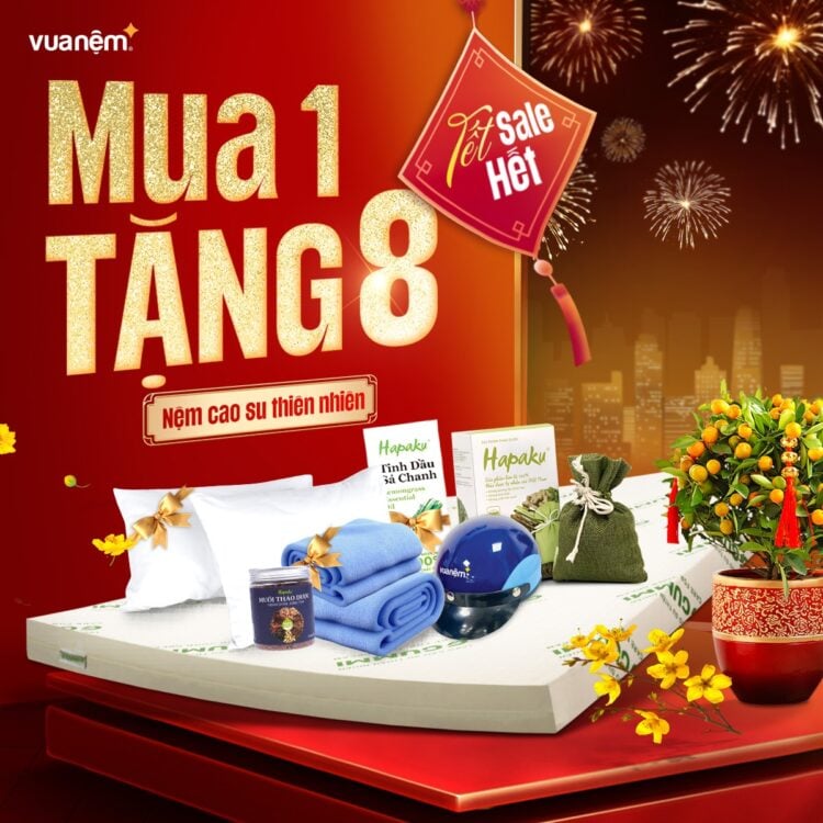 Mua nệm Gummi Classic tặng quà Tết hấp dẫn